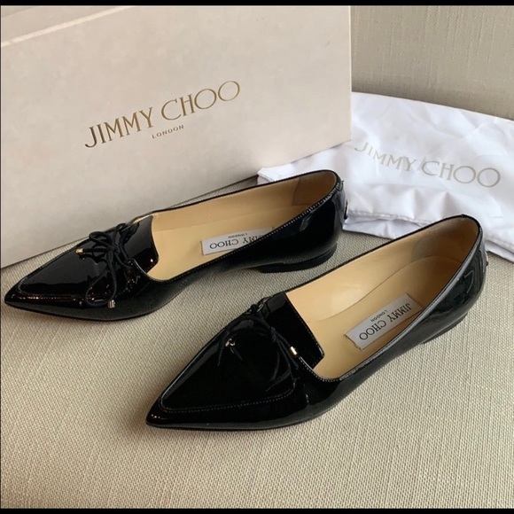 Jimmy Choo Black Pointed Toe flat
